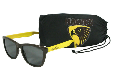 AFL Sunglasses & Case Set - Hawthorn Hawks - Sunnies - Adult