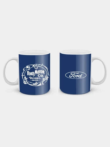 FORD Motor Co. Coffee Mug - Ceramic Drinking Cup - Gift Box - Logo Mug