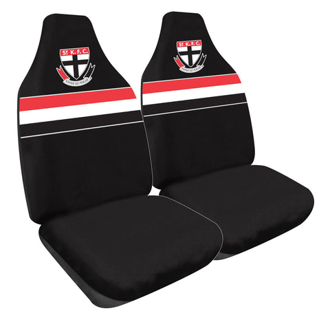 AFL Front Car Seat Covers - St Kilda Saints - Set Of 2 One Size Fits All