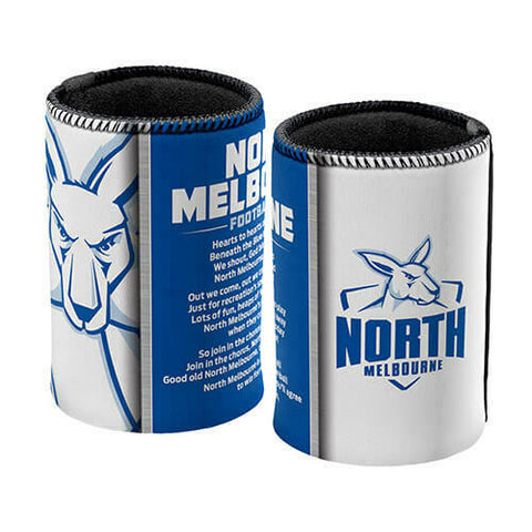 AFL Drink Stubby Cooler - Set Of Two - Team Song - North Melbourne Kangaroos