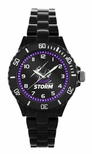 NRL Kids Ladies Watch - Melbourne Storm - Star Series Gift Boxed - Water Proof