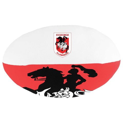 NRL Plush Soft Football - St George Illawarra Dragons - 12cm x 25cm