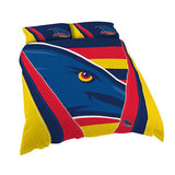 AFL Doona Quilt Cover With Pillow Case - Adelaide Crows - All Sizes -
