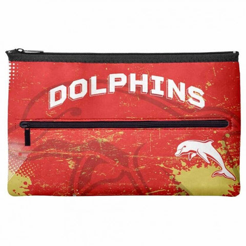 NRL Pencil Case - School - Work - Large - Dolphins -