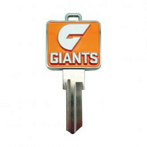 AFL 3D House Key - Greater Western Sydney Giants - LW4 Blank Metal Badge Keys