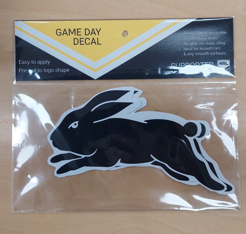 NRL Game Day Decal New Design - South Sydney Rabbitohs - Car Sticker 180mm