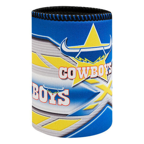 NRL Stubby Can Cooler - North Queensland Cowboys - Drink - Rubber Base Neoprene