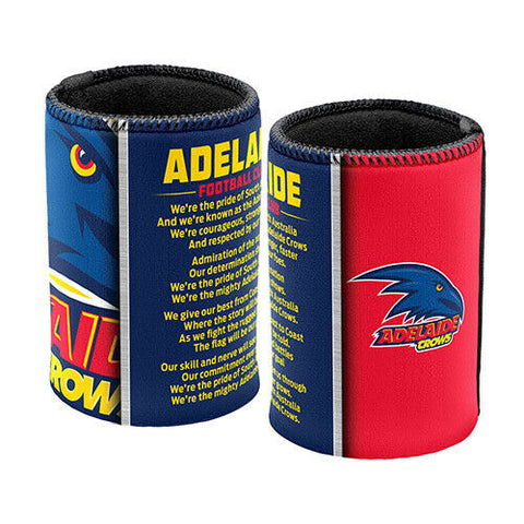 AFL Drink Stubby Cooler - Set Of Two - Team Song - Adelaide Crows -