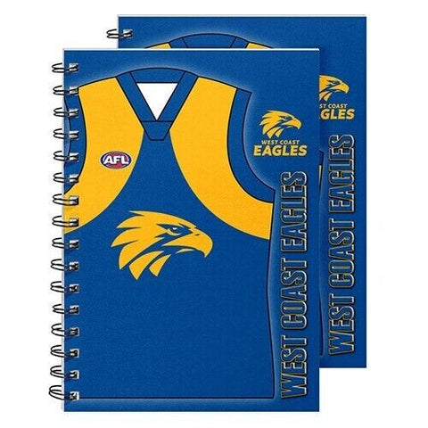 AFL Notebook Pad - Set Of Two - West Coast Eagles - Rugby League