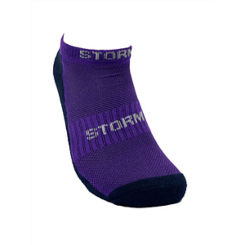 NRL Mens Ankle Socks - Melbourne Storm - Two Pairs - Sock