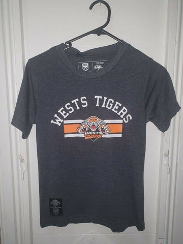 NRL Youth Screen Printed Marle Tee - West Tigers - Infant - Youth