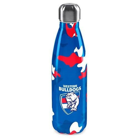 AFL Stainless Steel Wrap Water Bottle - Western Bulldogs - 500mL