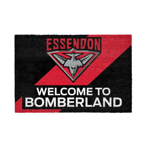 AFL Front Back Door Welcome Entry Mat - Essendon Bombers - 61cm x 41cm