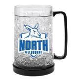 AFL Freeze Mug - North Melbourne Kangaroos - 375ML - Gel Freeze Mug Cup
