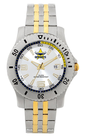 NRL Legends Watch - North Queensland Cowboys - Stainless Steel Band - Box incl.