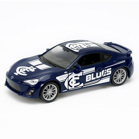 AFL Toyota Model Car - Carlton Blues - Toy Car Collectible -  In Gift Box