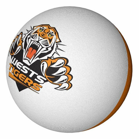 NRL West Tigers - Rubber High Bounce Hand Ball - Set Of TWO - 6cm