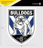 NRL Fridge Decal - Canterbury Bulldogs -Team Logo Sticker - 448x350mm