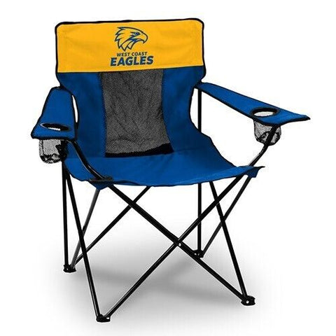 AFL Outdoor Camping Chair - West Coast Eagles - Includes Carry Bag