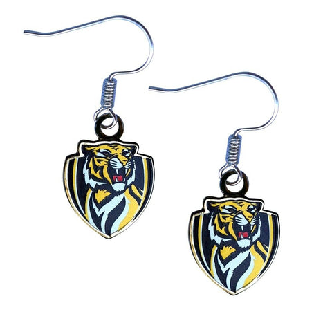 AFL Logo Metal Earrings - Richmond Tigers - Surgical Steel - Drop Earrings