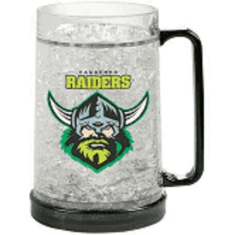 NRL Freeze Mug - Canberra Raiders - 375ML - Gel Freeze Drinking Cup