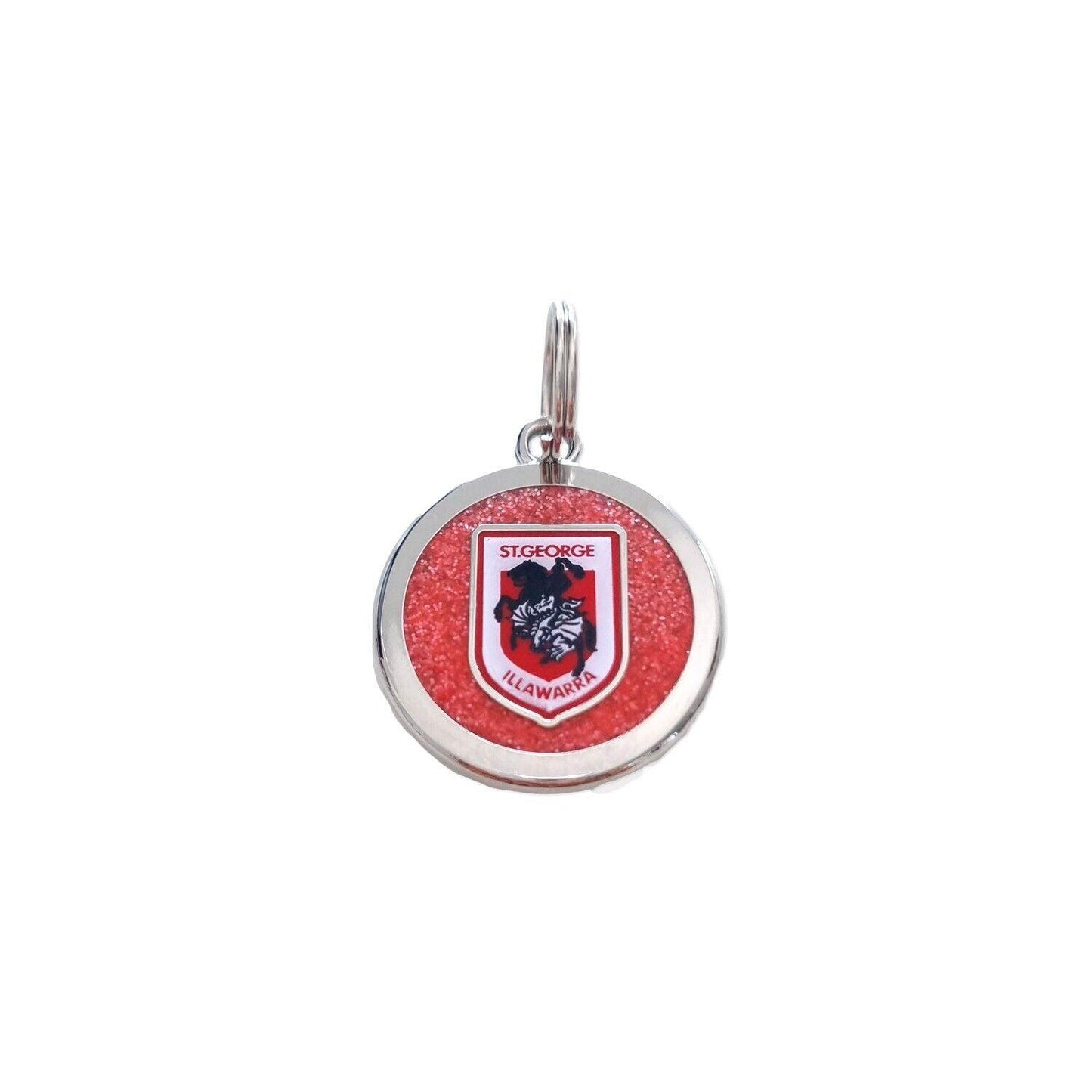 NRL Pet ID Tag - St George Illawarra Dragons - Engravable - 25mm diameter