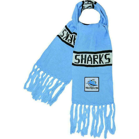 NRL Bar Scarf with Patch - Cronulla Sharks - Rugby League - Supporter
