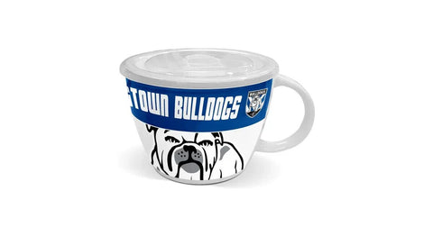 NRL Soup Mug with Lid - Canterbury Bulldogs - Ceramic - 850mL Capacity
