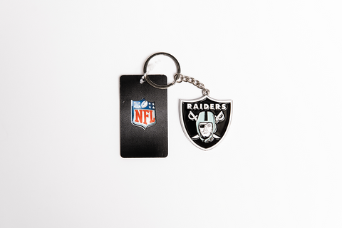 NFL Logo Keyring - Las Vegas Raiders - Key Ring - Metal
