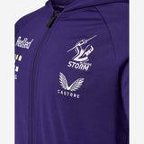 NRL 2022 Training Zip Jacket - Melbourne Storm - Purple - Rugby League - Mens