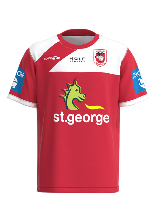 NRL 2023 Training Tee Shirt - St George Illawarra Dragons - Adult - CLASSIC
