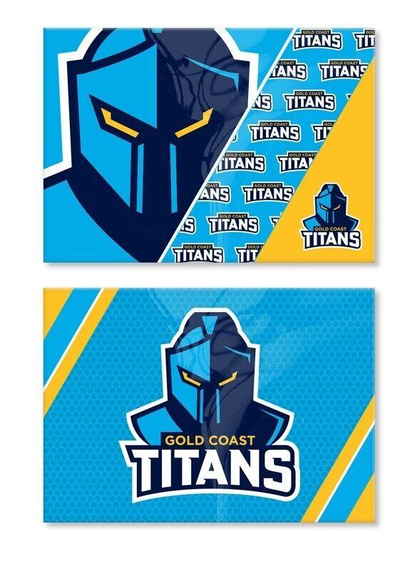 NRL Magnet Set of 2 - Gold Coast Titans - Set of Two Magnets