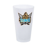 NRL Frosted Conical Glass Set Of Two - Gold Coast Titans - 450ml