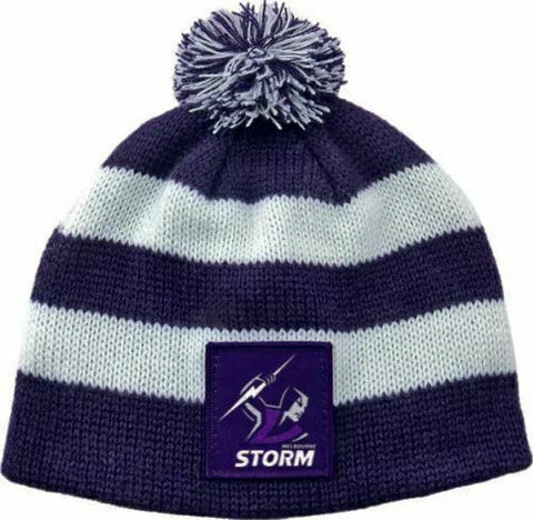 NRL Infant Beanie - Melbourne Storm - Warm - Winter Hat - Kids