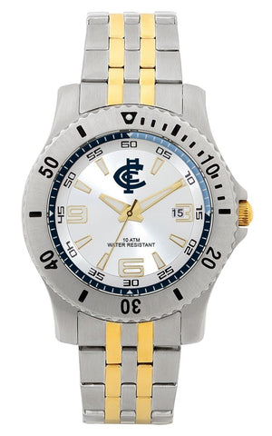AFL Legends Watch - Carlton Blues - Stainless Steel Band - Box incl.