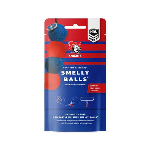 NRL Smelly Balls Set - Newcastle Knights - Re-useable Car Air Freshener
