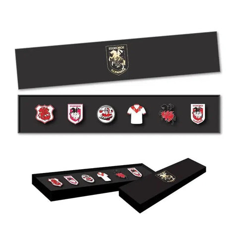 NRL Evolution Pin Set - History Logos - St George Illawarra Dragons