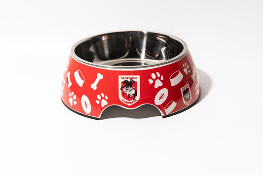 NRL Pet Bowl - St George Illawarra Dragons - Food Water - Dog Cat
