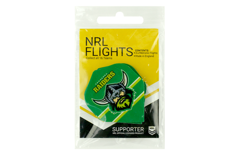 NRL Replacement Dart Flights Set Of 3 - Canberra Raiders - Darts - Stripe Design