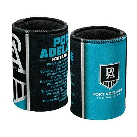 AFL Drink Stubby Cooler - Set Of Two - Team Song - Port Adelaide Power