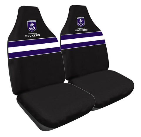 AFL Front Car Seat Covers - Fremantle Dockers - Set Of 2 One Size Fits All