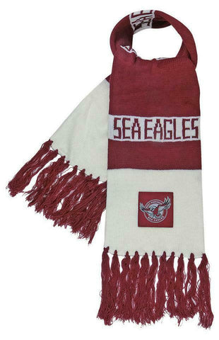 NRL Bar Scarf with Patch - Manly Sea Eagles - Rugby League - Supporter