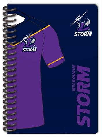 NRL Notebook Pad - Set Of Two - Melbourne Storm - Rugby League