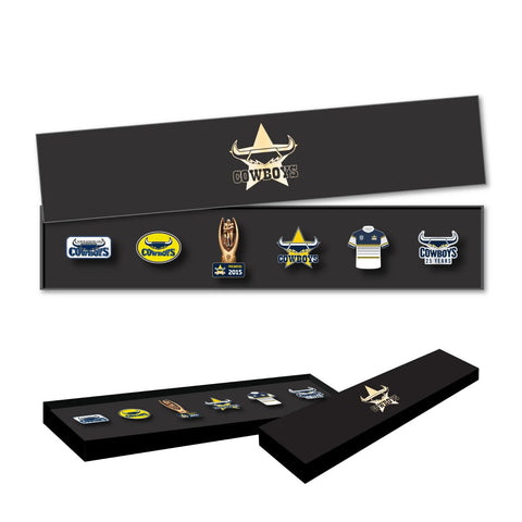 NRL Evolution Pin Set - History Logos - North Queensland Cowboys