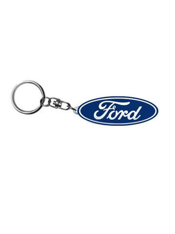 FORD Oval Keyring - Ford Logo - Metal Key Ring