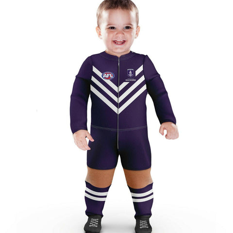 AFL Footy Suit Body Suit - Fremantle Dockers - Baby Infant Toddler