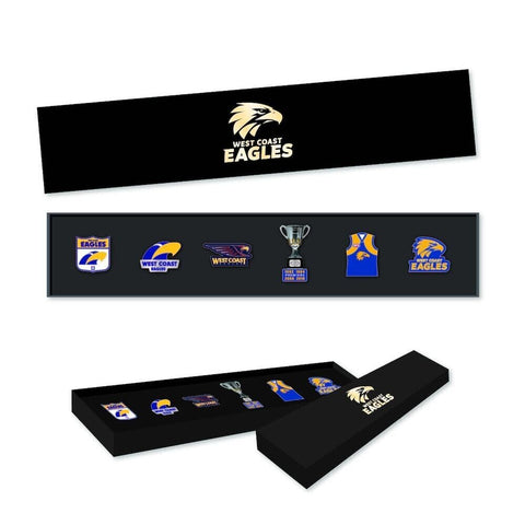 AFL Evolution Pin Set - History Logos - West Coast Eagles