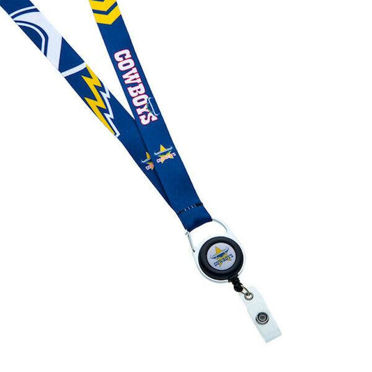 NRL Lanyard with Retractable ID Clip - North Queensland Cowboys