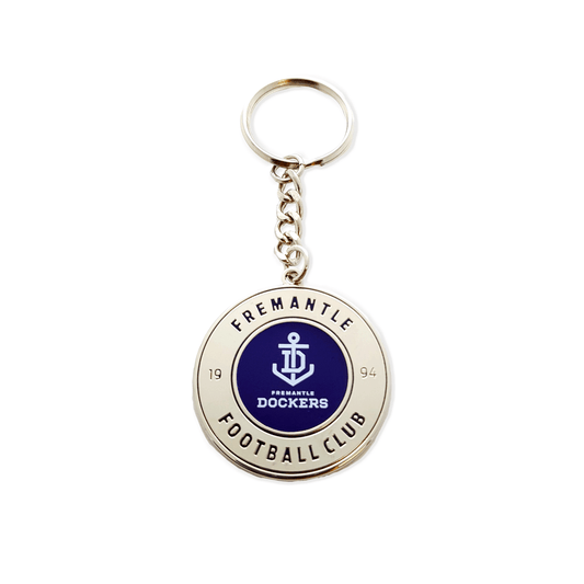AFL Round Key Ring - Fremantle Dockers - Keyring - Aussie Rules - TROFE