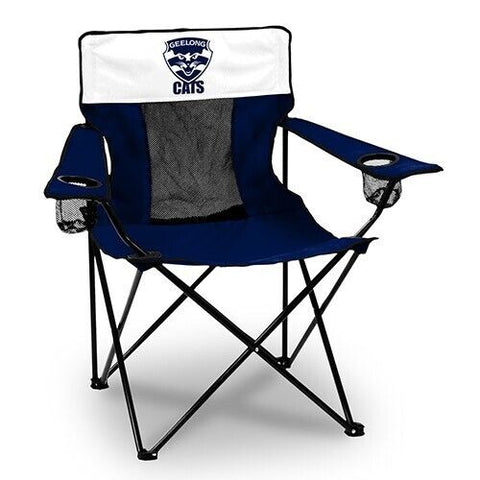 AFL Outdoor Camping Chair - Geelong Cats - Includes Carry Bag